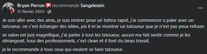 Avis client 1