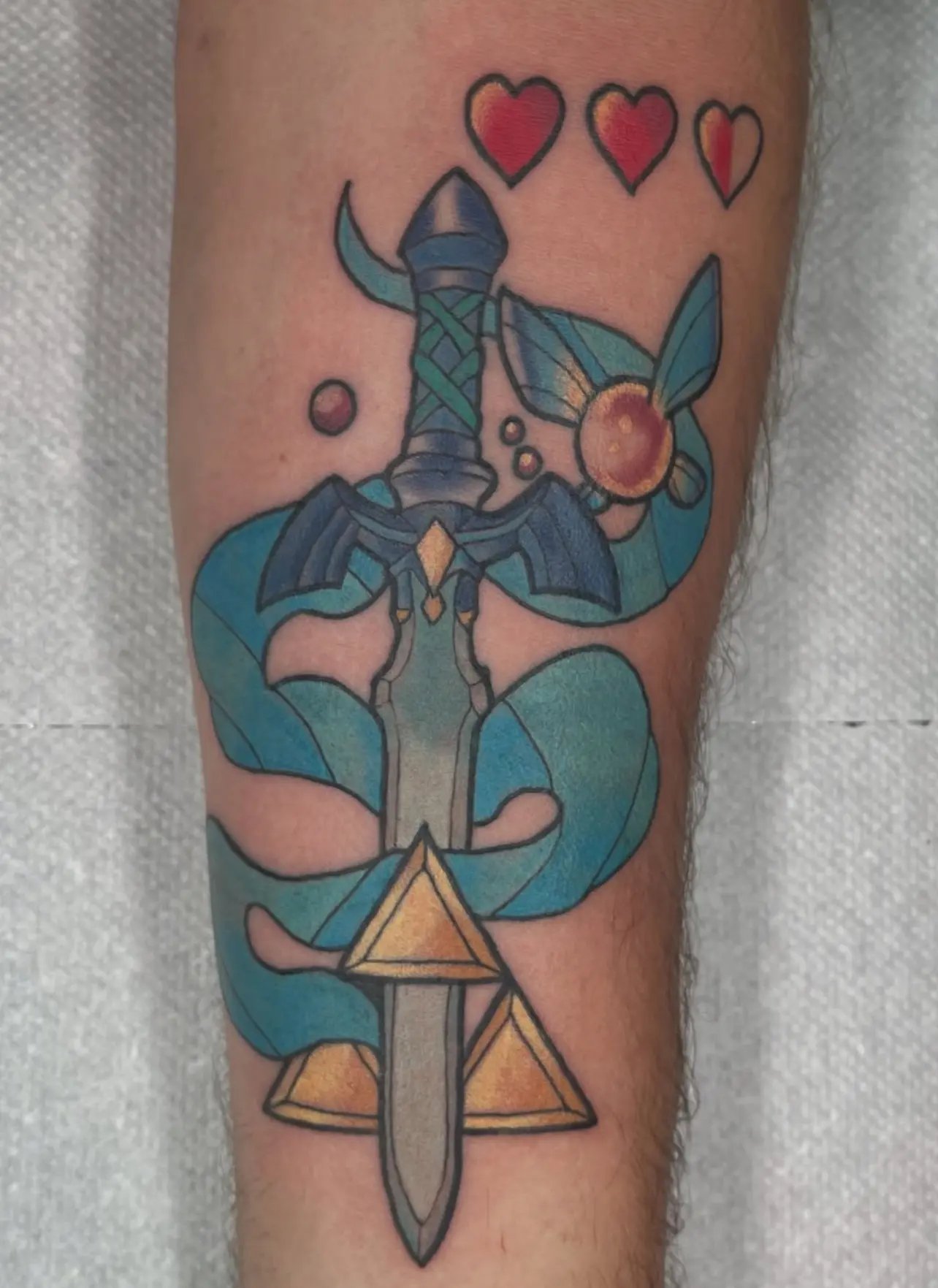 Tatouage neotraditionnel Zelda